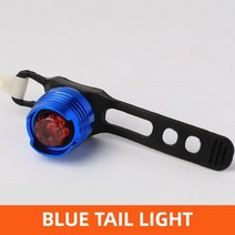 출차주의등 어깨경광등 경찰 태양광 차량용 USB 충전식 자전거 가벼운 전면 후면 미등 사이클링 안전 경고, 12 Blue tail light