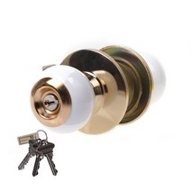 (뉴월드메탈) 원통형 방문손잡이 모음, 02 열쇠타입 6500화이트