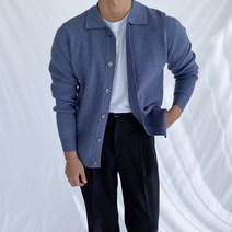 빠델(간빠레) 보풀없는 부들 캐시미어 하찌 카라 니트 루즈핏 가디건