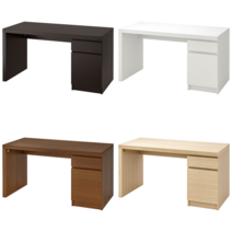 이케아 PC책상 MALM 말름 책상 블랙브라운 140x65 cm