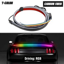 스포일러 유니버설 120cm 탄소 섬유 언리얼 스트리머 테일 led for car airfoil trunk 립 윙 레이싱, 탄소 RGB, 기아