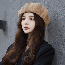 2022 둥근 얼굴에 어울리는 작은 베레모 여춘추 인스넷 레드 호박모자 베레모 화가모자