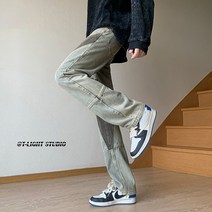 주니어청바지 B221 아메카지스타일 고가 디프 블랙 보이핏 볼륨 패치워크 슬림 스키니 LK23038 4994193345
