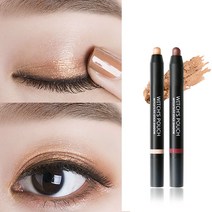 위치스파우치 워터프루프 스틱 아이 섀도우 1+1, 01. 핑크, 04. 버건디