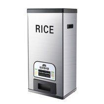 스텐 쌀냉장고 계량 자동 쌀통 가정용10kg 20kg 원두보관용기, 10KG/쌀 20닢 기본