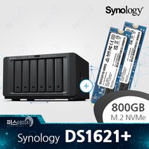 시놀로지 DS1621  정품 800GB (400GB x 2) M.2 NVMe SSD 추가 (SNV3410-400G)