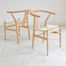 (실속형) 와이체어(Y체어)_국내배송, 실속형와이체어 내추럴, 베이지 방석