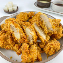 살림레시피 바삭한 수제 눈꽃 순살 후라이드치킨 500g 에어프라이어 치킨 지퍼백포장, 순살 후라이드 치킨, 보통맛, 마라소스