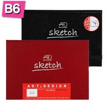 S1008-검정 양장스케치북 B6 105g 제본 80장 -33958 _ 301998EA, 본상품선택