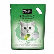 고양이배변용품 KitCat 크리스탈 모래 사과향 5L