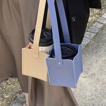 드링크백 테이크아웃 컵홀더 컵슬리브 텀블러백 에코컵홀더, 브라운