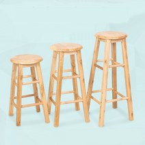 바스툴 스탠딩 높은 의자 나무, 60cm(시트쿠션 색상 표기), 1개