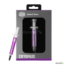 쿨러마스터 CryoFuze 써멀 컴파운드 주사기형 열전도율 14W/mk 높은 열전도율과 낮은 열의 저항성 각종칩셋에 사용가능