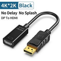 PC TV 프로젝터 노트북용 비디오 오디오 어댑터 4K 디스플레이포트-HDMI 미니 DP 수-암 HDMI 케이블 어댑, 01 DP TO HDMI