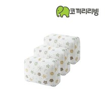 코끼리리빙 FNA-5536 이불 옷 정리함 3개 5개입, 꽃 대