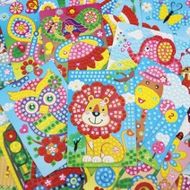 EVA 큐빅 모자이크 스티커 HN0008B 팬더곰, 3개