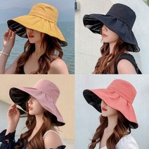 은창]베이직 블랙 암막 단색 벙거지 모자 선캡 모자 썬캡 사파리 여름 썬캡