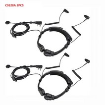 Retevis Throat Mic Walkie-Talkie Headset Transceiver Covert Tube Finger PTT Earpiece [A00021349], CHINA_C9228A 2pcs
