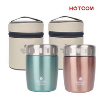 핫콤 죽통 겸 도시락 420ml 수능도시락, JBL-420 매트그린