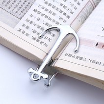 뉴타임즈 책 자동 고정 금속 닻 입시 고3 선물 앵커 북마크 책갈피 홀더 독서링 메탈 북링 책링a12, 블랙