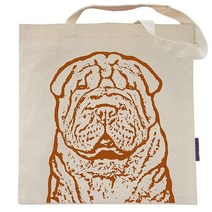 Pet Studio Art 강아지 토트백 Weimaraner. casual, Chinese Shar Pei