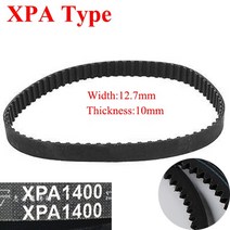 자동차 타이밍 타임 벨트 엔진 구동 교환 XPA 2782 2800 2847 12.7mm 너비 10mm 두께 고무 톱니 웨지 원시, 02 1Piece XPA 2800