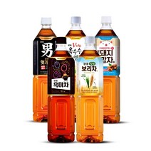 광동 차음료 1.5L 2종 12pet 골라담기 옥수수수염차 헛개차 흑미차 밀싹보리차 돼지감자차, 헛개차 1.5L 6입_밀싹보리차 1.5L 6입