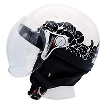 DAMMTRAX 카리나 하프 오토바이 바이크 스쿠터 헬멧 고양이 클래식 22 - 4cm 여성용, E