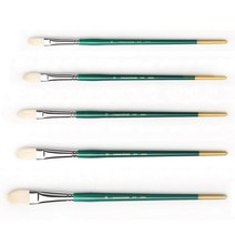 화홍 808F 유화붓 (평붓) 천연모 14-30호 유화 아크릴화 겸용 회화붓, 18호(54322)