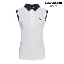 [이동수골프]데일리 골프웨어~깔끔하고 고급스런 시원한 여성용민소매 카라티F0B TS 4820 W1