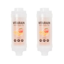 비타레인 잔류염소제거 비타민 샤워필터 망고 2개, 망고향