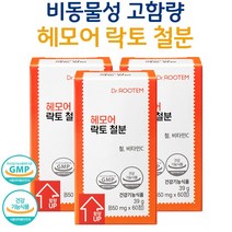 닥터루템 헤모어 락토 철분 임산부 비동물성 비헴철 철분제 사은품 증정, 3개, 60정