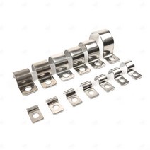 304 스테인리스 스틸 단면 파이프 클램프 3-5mm, 1개