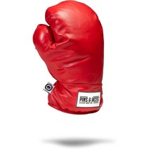 Pins Aces 핀 및 에이스 복싱 글러브 드라이버 헤드 커버 - 프리미엄 수제 클래식, Red