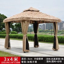 정원 조립식 파고라 옥상 원두막 전원주택 오두막 평상, 초정3x4m