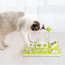 고양이 먹이 놀이 퍼즐 트릿 장난감, 1개