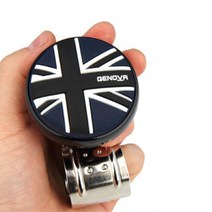 차량용 블랙유니언잭 논슬립 파워핸들 화물차 차꾸미기 자동차보조핸들 보조핸들봉