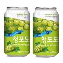 청포도에이드 350ml x 24캔 탄산과즙음료 에이드 뚱캔 캔음료