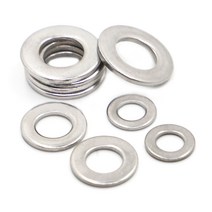 와샤 251050100pcs m1.6 m2 m2.5 m3 m4 m5 m6 m8 m10 m12 m16 m18 m20 m22 m24 a2-70 304 스테인레스 스틸 플랫 와셔 켓, 5개 m22