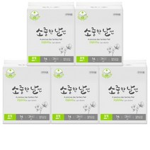 소중한날엔 유기농 무접착 생리대 중형 14P 5팩, 상세페이지 참조, 상세페이지 참조