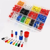 (한정세일) 단자 배선 전선 커넥터 절연 압착 핀 터미널 세트 E37