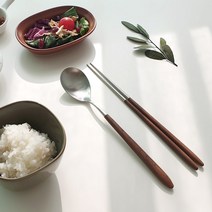 소코데코 골든벨 BEST 메이플우드 숟가락 젓가락 포크 나이프 커트러리 수저세트 9종, 01.한식숟가락, 메이플우드 실버