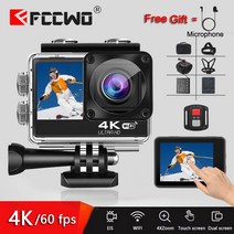 액션캠 h11 카메라 4k 60fps 20mp 2.0 터치 lcd eis 듀얼 스크린, 기준, h11 128GB