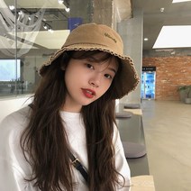 후암마켓 캠핑 버킷햇 코튼 러프 챙 벙거지 모자