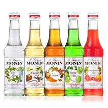 MONIN 모닌 250ml 시럽 12종 바닐라 카라멜 헤이즐넛 망고 자몽 민트, 바닐라 시럽 (250ml)