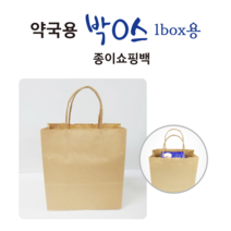 약국용 박0스 1박스 쇼핑백, 200개, 브라운