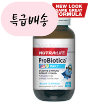 뉴트라라이프 유산균 프로바이오티카 키즈데일리 60츄어블타블렛 NZ [원산지:미국], 1개, 60개
