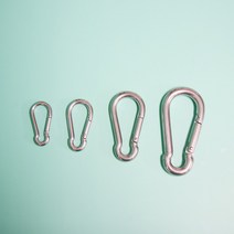 강철 스텐 비너 안전비너 모음 / 단조팩 호환 캠핑 텐트 타프 해먹 등산 고리, 강철비너