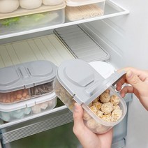 도시락 반찬통 2단 분리칸 투명 미니 용기 다이어트식단, 화이트
