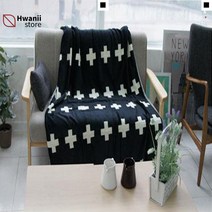 카라반담요 카페손님용 십자가패턴 따듯한담요 극세사담요